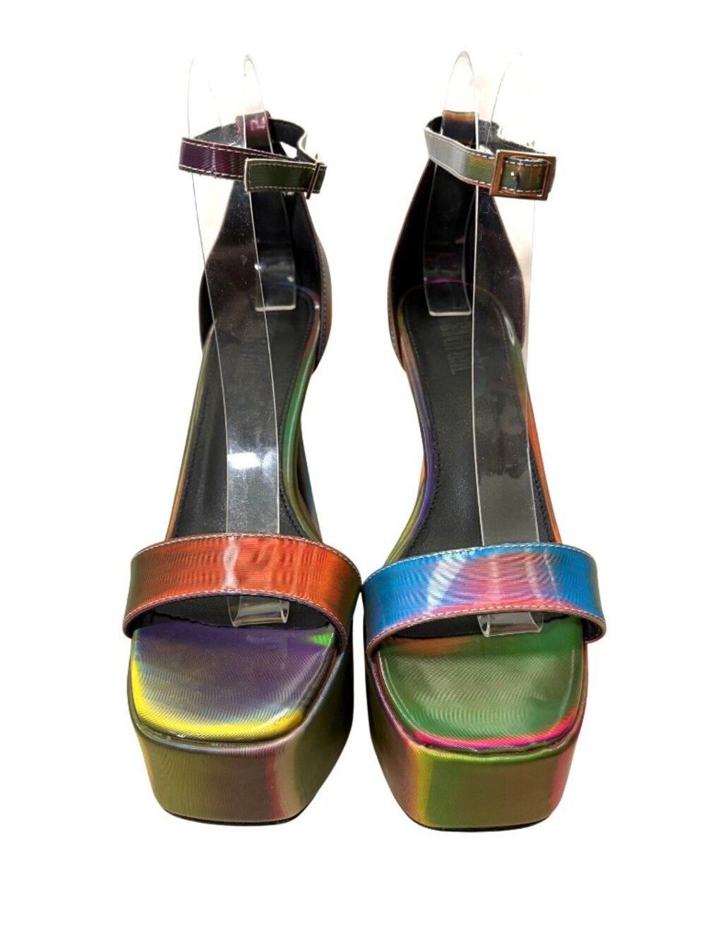 Poster Girl Rainbow Platform Heels Size 8 - Picture 4 of 9